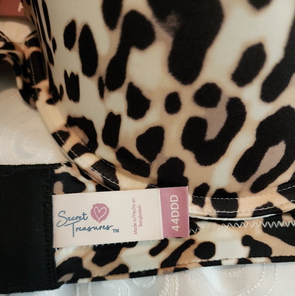 Secret Treasures Women Plus Size Underwire Plunge Bra NWT Cute Sexy Animal Print - Picture 9 of 12